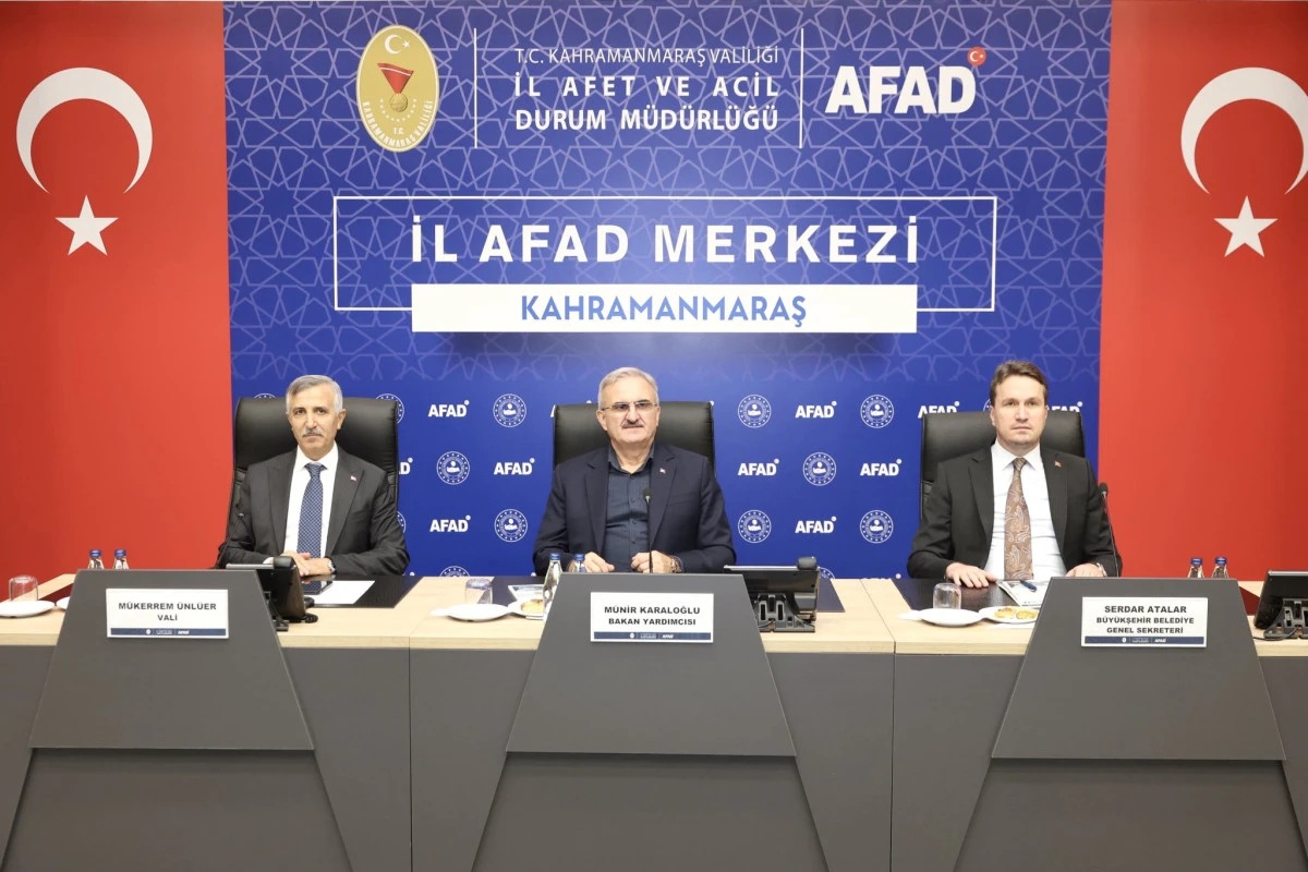 Kahramanmaraş’ta Deprem Sonrası Çalışmalar Masaya Yatırıldı: AFAD İl Koordinasyon Toplantısı Gerçekleştirildi