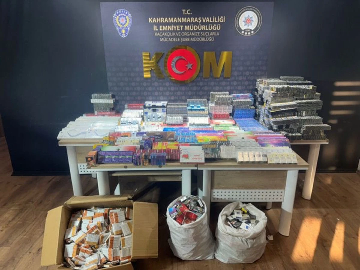 Kahramanmaraş&rsquo;ta Ka&ccedil;ak&ccedil;ılık Operasyonu: Binlerce Ka&ccedil;ak &Uuml;r&uuml;n Ele Ge&ccedil;irildi