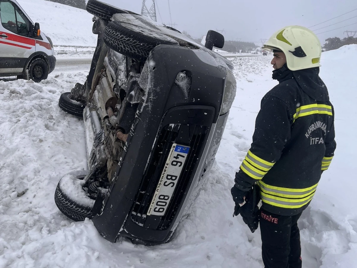 Kahramanmaraş&rsquo;ta Kar Kazaları: İtfaiye Ekipleri Her Noktada G&ouml;rev Başında
