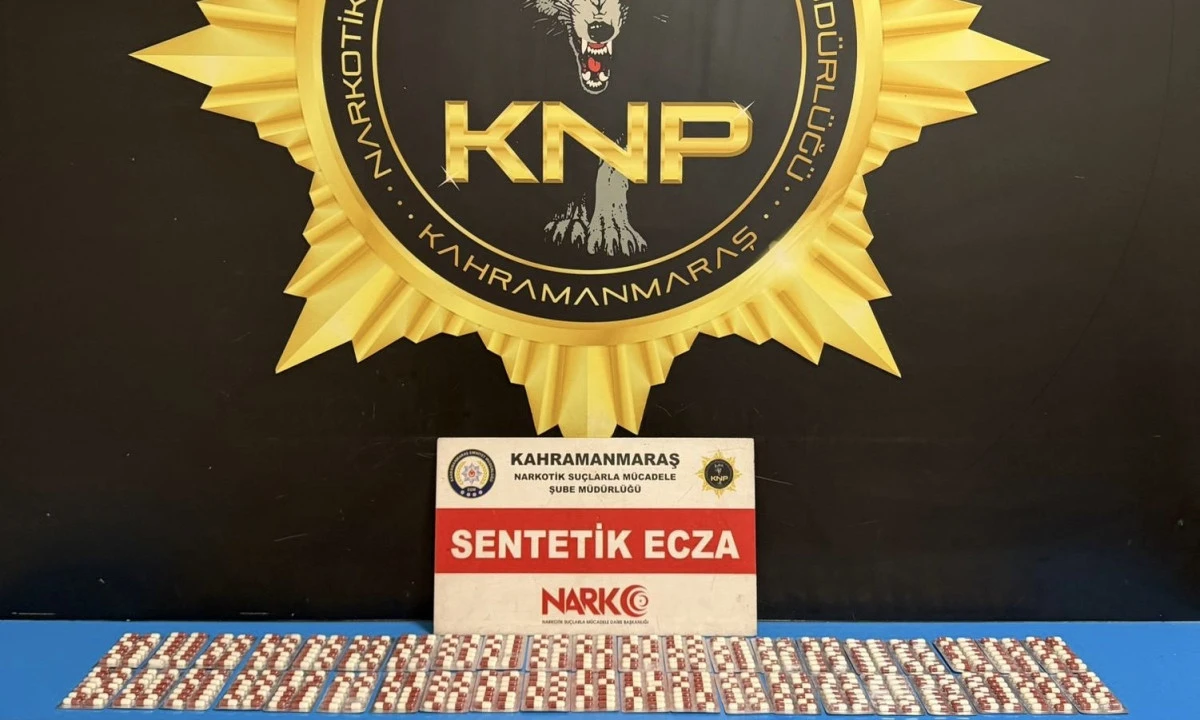 Kahramanmaraş&rsquo;ta Narkotik Operasyonu: 852 Sentetik Ecza Hap Ele Ge&ccedil;irildi