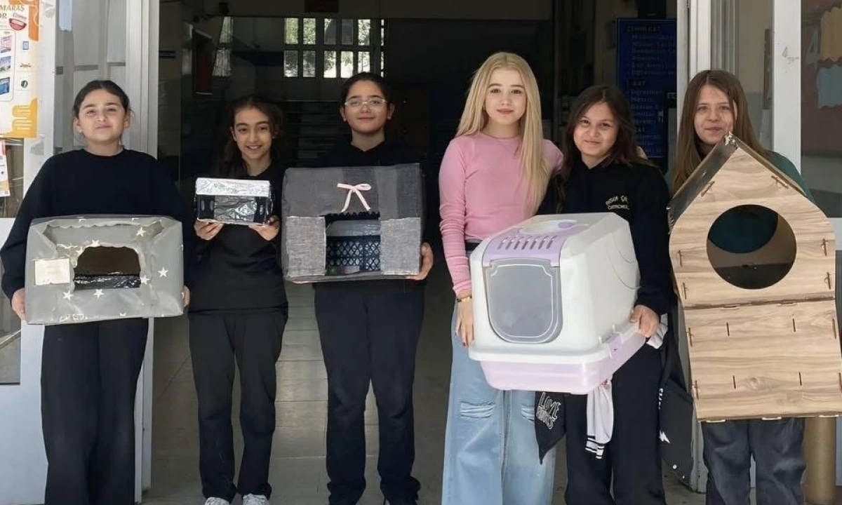 Kahramanmaraş’ta Öğrencilerden Örnek Proje: 500 Kedi Evi Sokak Canlarına Yuva Oldu