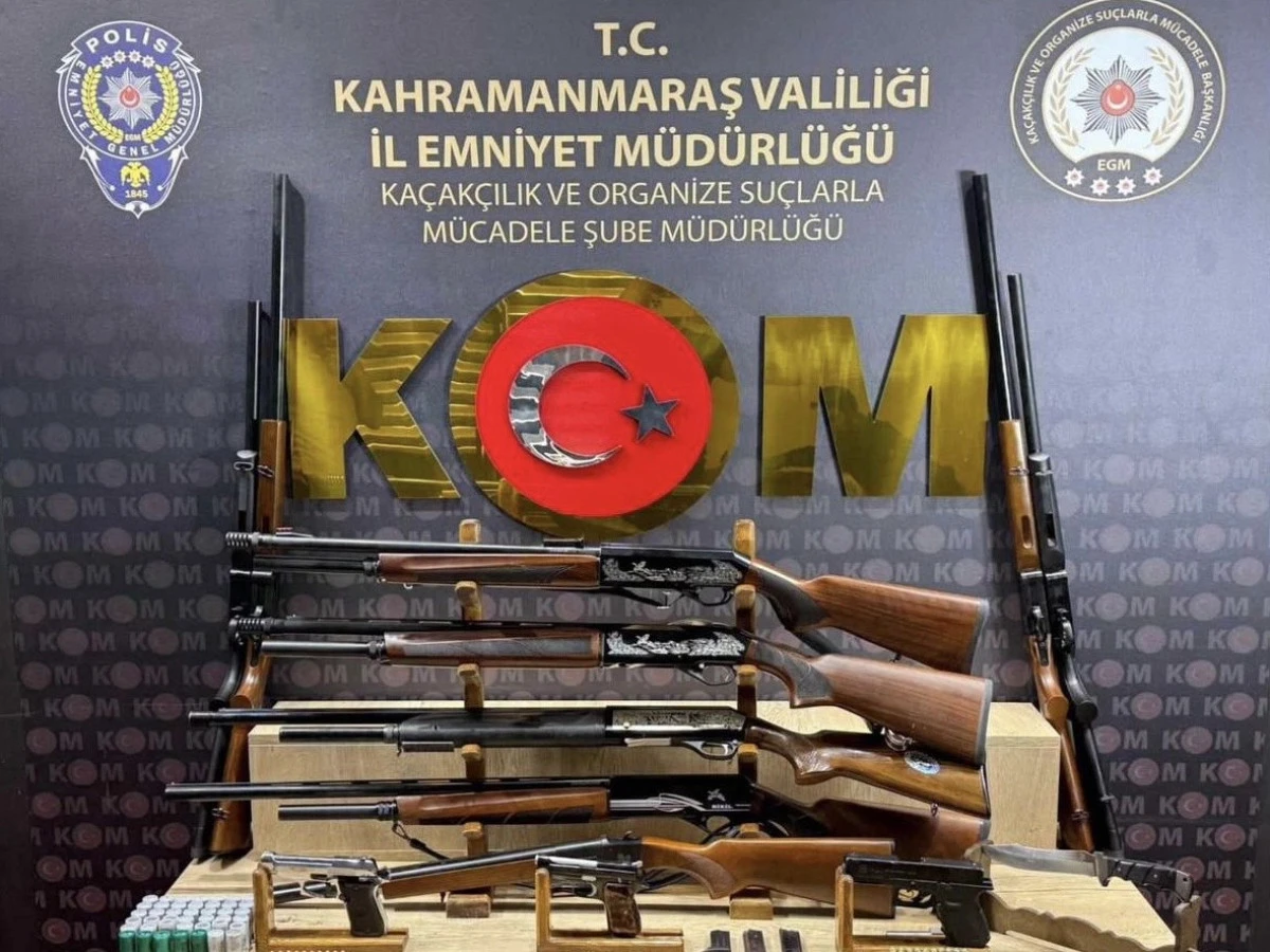 Kahramanmaraş’ta Silah Kaçakçılığına Darbe: 7 Şüpheli Tutuklandı