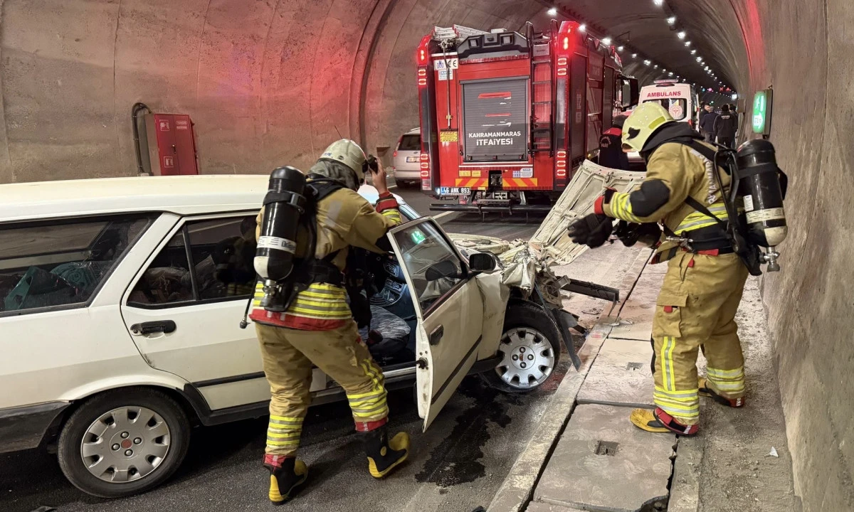 Kahramanmaraş&rsquo;ta T&uuml;nelde Kaza: 1 Yaralı