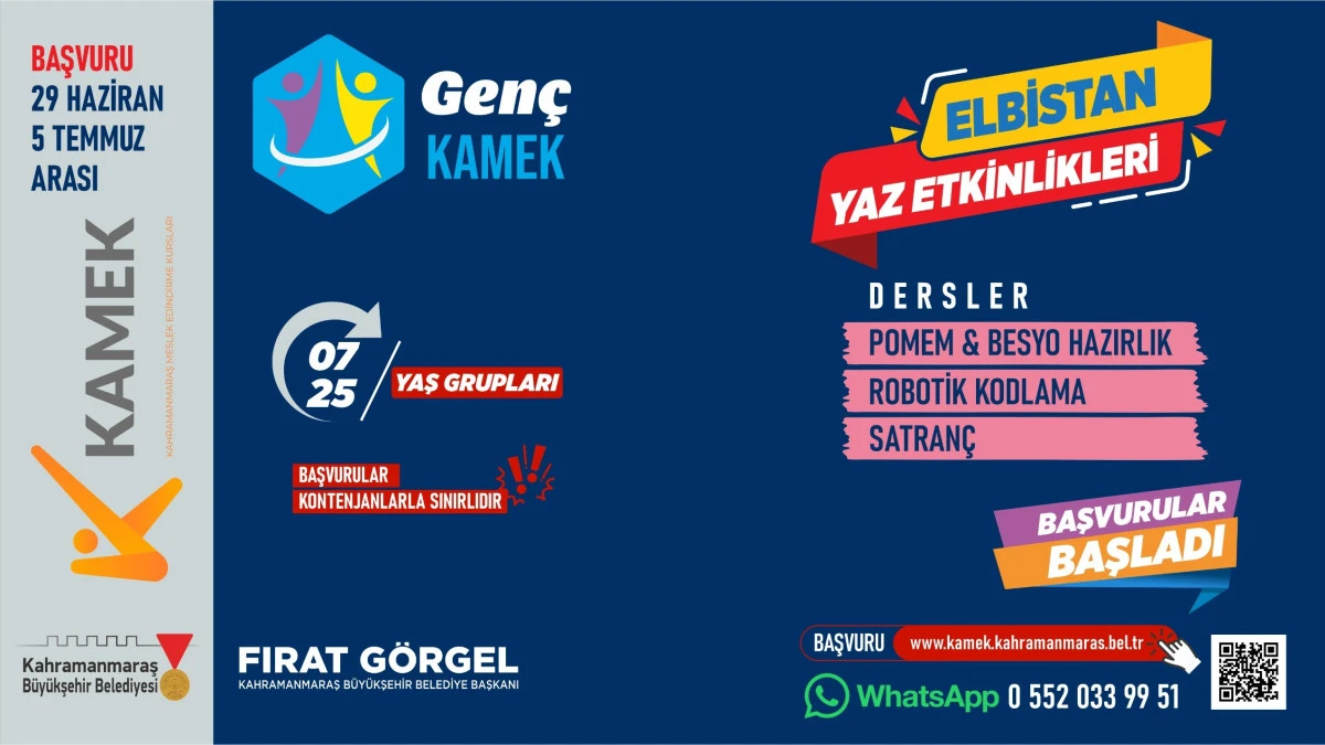 KAMEK At&ouml;lyeleri İl&ccedil;elerde; &Uuml;cretsiz Kurslara Başvurular Başladı