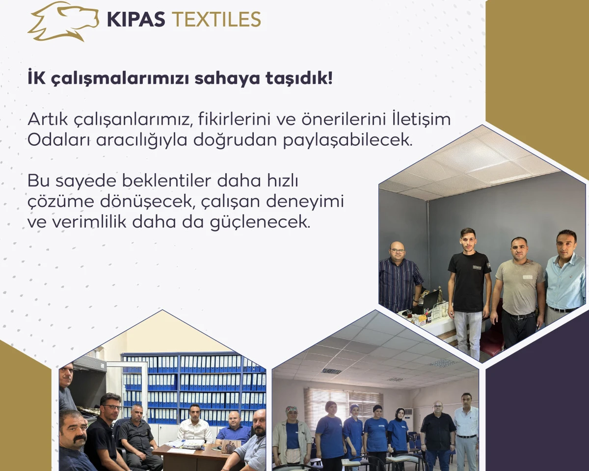 Kipaş’ta Çalışan Odaklı Yenilik: İletişim Odaları Açıldı