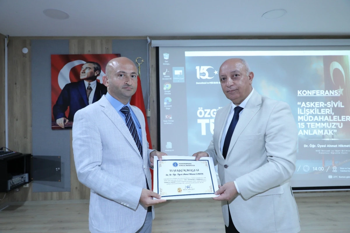 KİÜ’de 15 Temmuz Konferansı: “Asker-Sivil İlişkileri, Müdahaleler ve 15 Temmuz’u Anlamak”