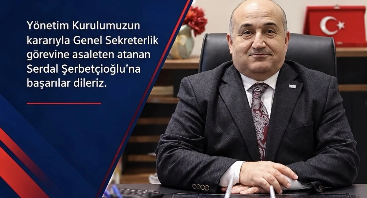 KMTSO Genel Sekreterliğine Serdal Şerbet&ccedil;ioğlu atandı