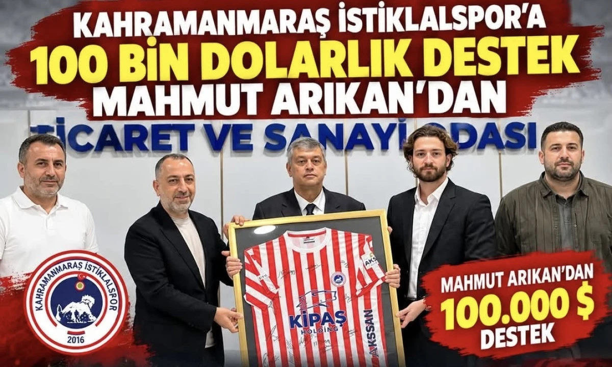 KMTSO Meclis Başkanı Arıkan&rsquo;dan İstiklalspor&rsquo;a 100 bin dolarlık destek s&ouml;z&uuml;