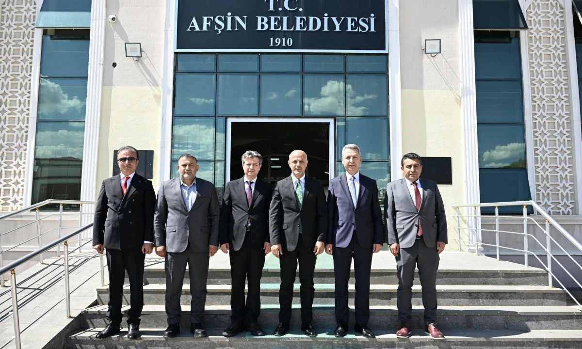 KS&Uuml; Rekt&ouml;r&uuml; Okumuş&rsquo;tan Afşin Belediye Başkanı Kıra&ccedil;&rsquo;a Ziyaret