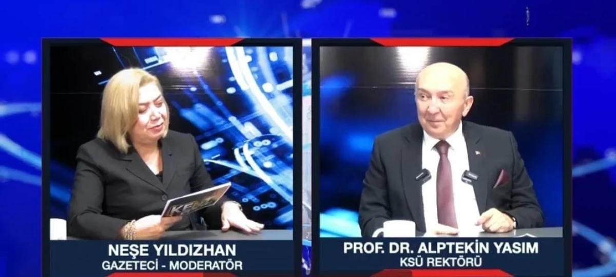 KSÜ Rektörü Yasım, Kent Kulisi Programına Konuk Oldu