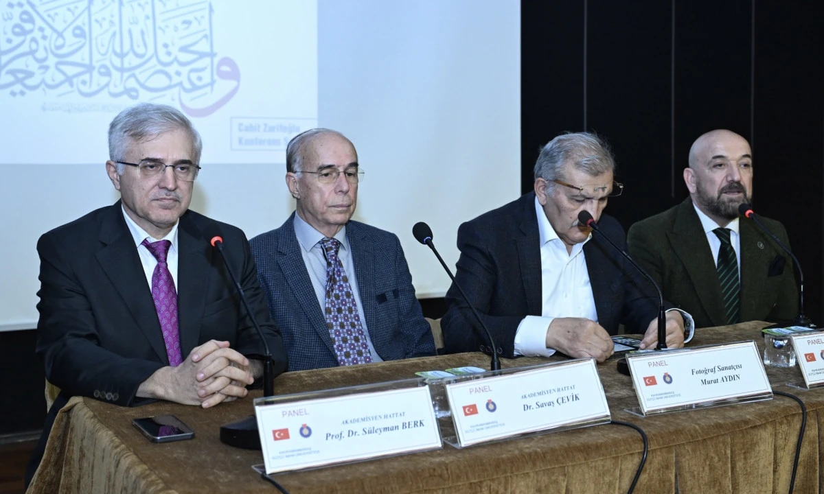 KSÜ’de “Hüsn-i Hat Sohbeti” Gerçekleştirildi