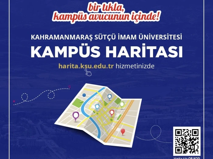 KSÜ’den YKS Adaylarına Dijital Kolaylık: Kampüs Haritası Sistemi Sınav Günü Hazır