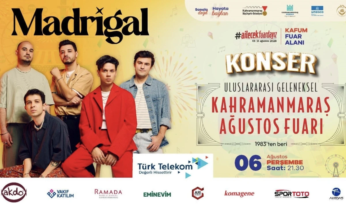 Madrigal, Perşembe G&uuml;n&uuml; KAFUM&rsquo;da Sahne Alacak