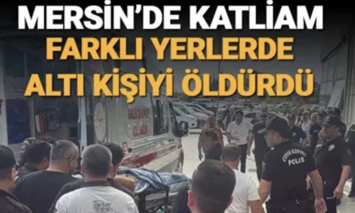 Mersin&rsquo;de Dehşet: Eski Eşini &Ouml;ld&uuml;ren Şahıs 6 Kişinin &Ouml;l&uuml;m&uuml;ne Neden Oldu