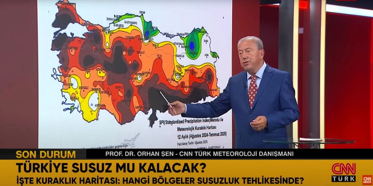 Meteoroloji uzmanından çarpıcı tespit: Kahramanmaraş kuraklık haritasında siyah bölgede