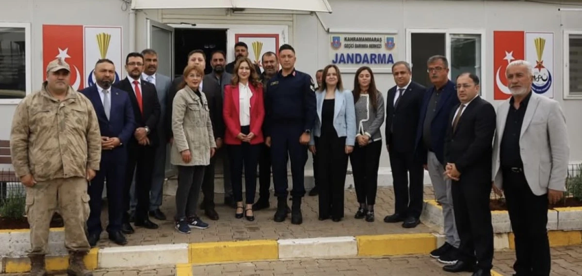 MHP heyetinden Kahramanmaraş Geçici Barınma Merkezi’ne anlamlı ziyaret