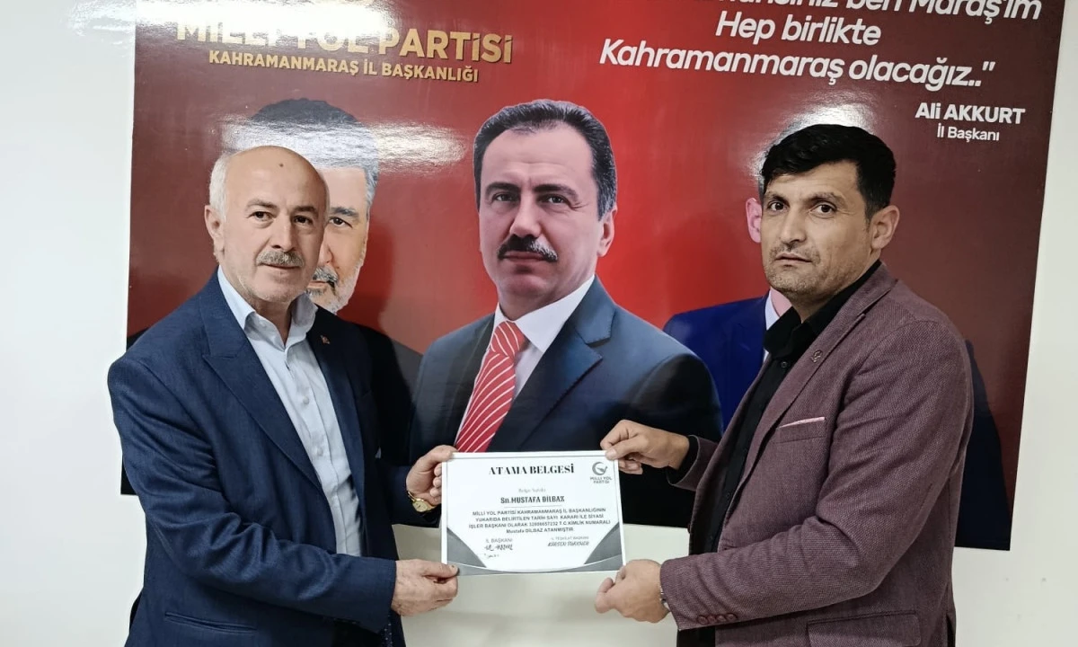 Milli Yol Partisi Kahramanmaraş Teşkilatında Yeni G&ouml;revlendirmeler