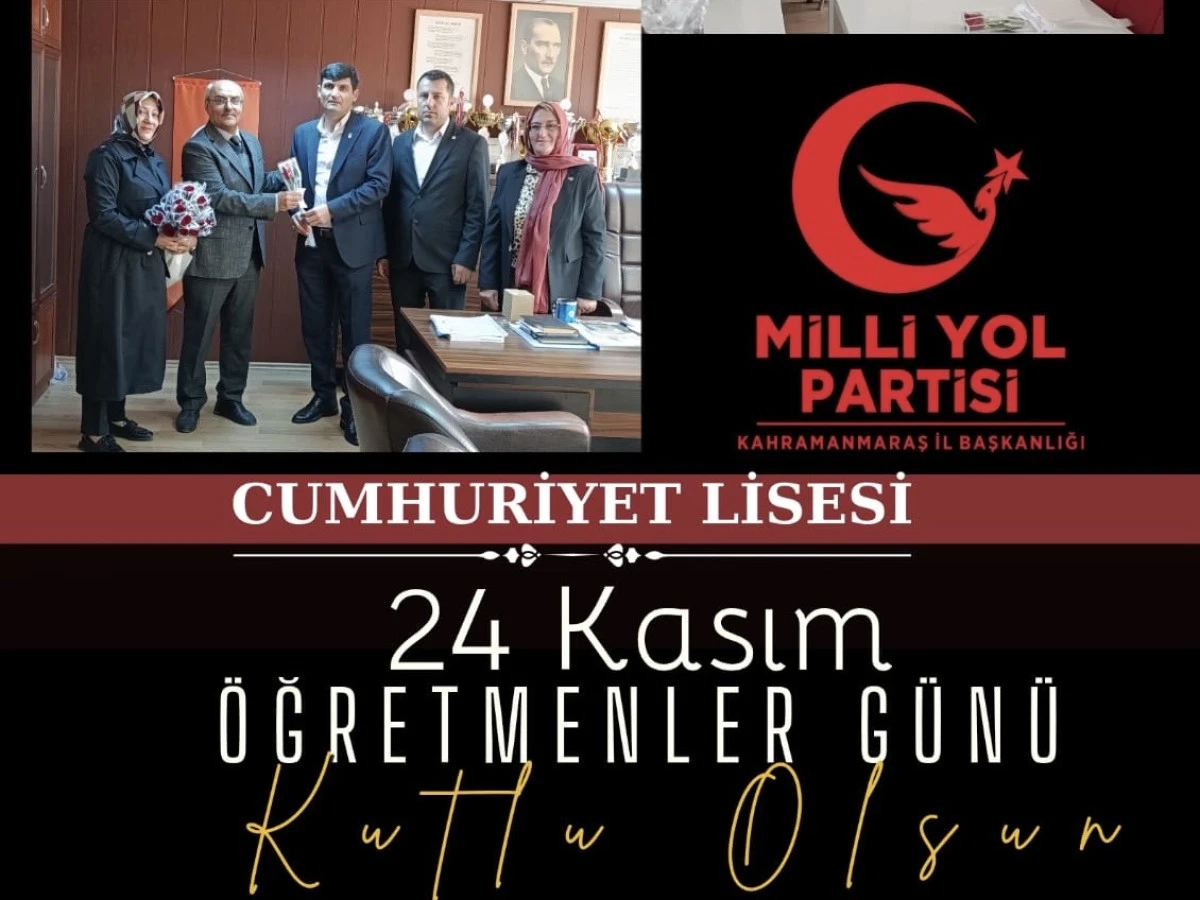 Millî Yol Partisi’nden 24 Kasım’da 11 İlçede Eş Zamanlı Öğretmenler Günü Kutlaması