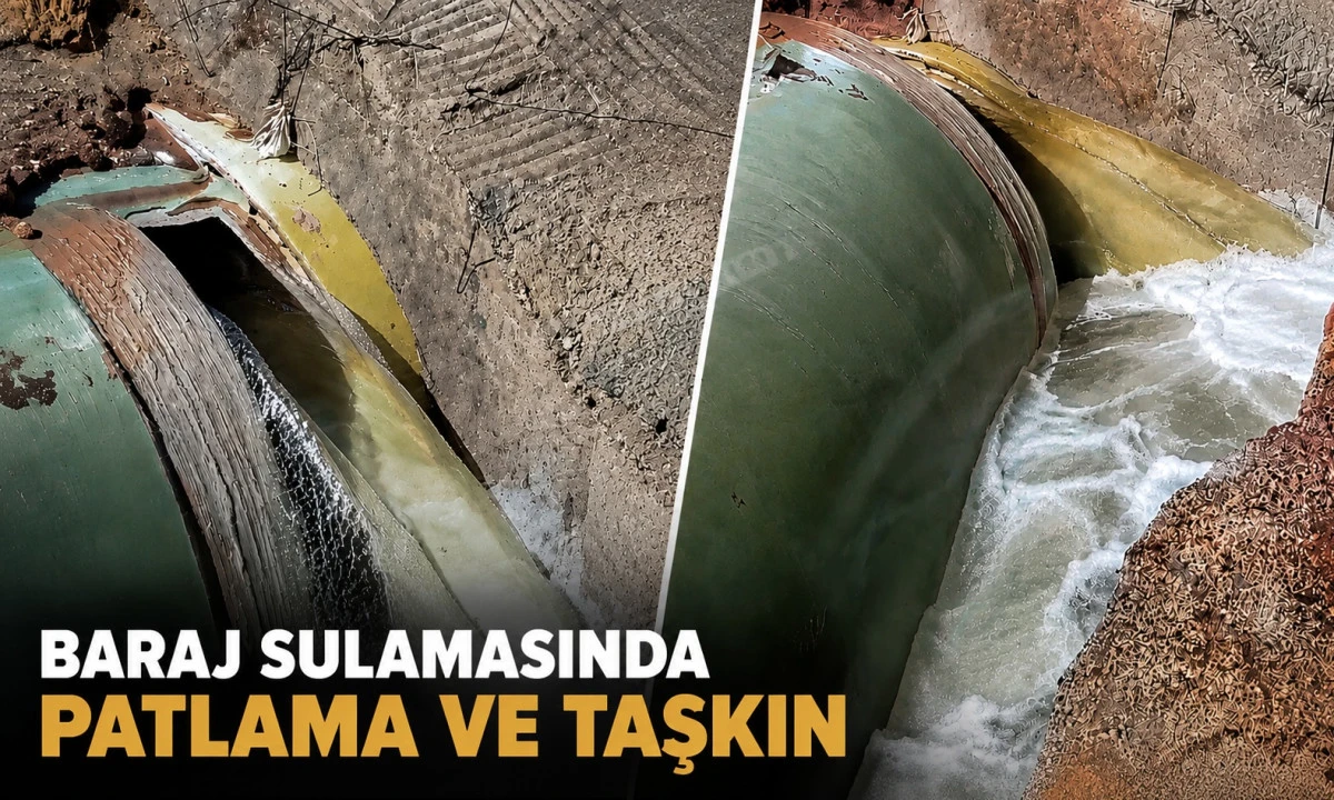 Milyonluk Sulama Hattı Patladı! Tarım Arazileri ve Ahırlar Sular Altında
