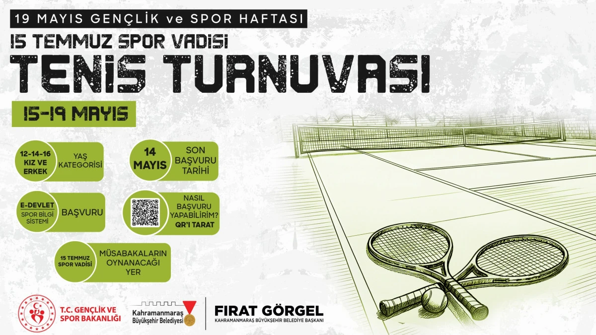 Minik Raketler 19 Mayıs coşkusunu kortta yaşayacak; Turnuvaya başvurular başladı
