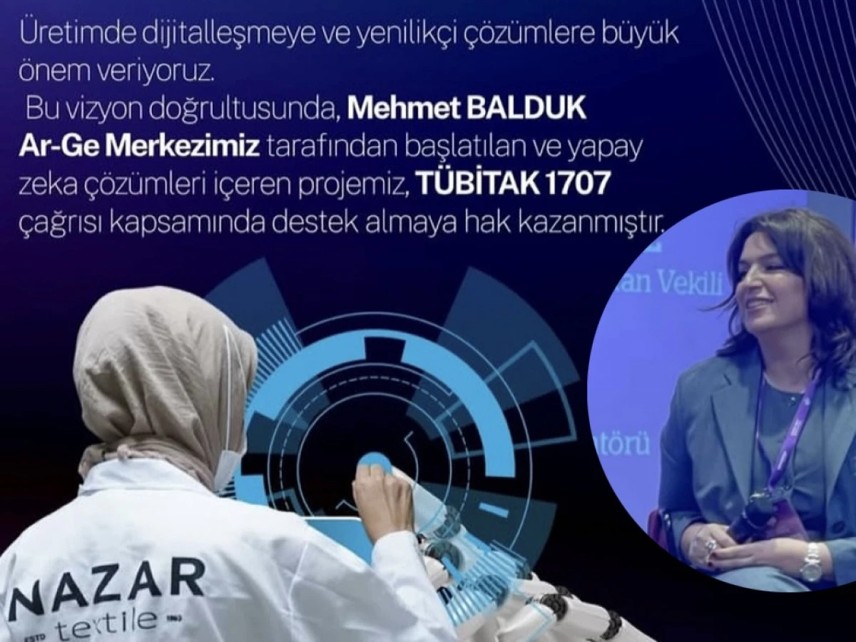 Nazar Tekstil’den Bir Gurur Daha: TÜBİTAK 1707 Desteği