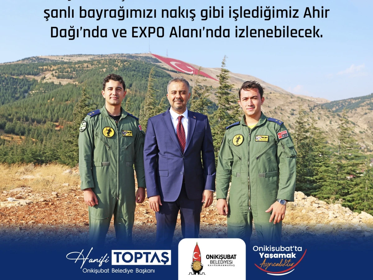 Onikişubat Belediyesi’nden 30 Ağustos’a Özel Bayrak ve Gösteri Uçuşu