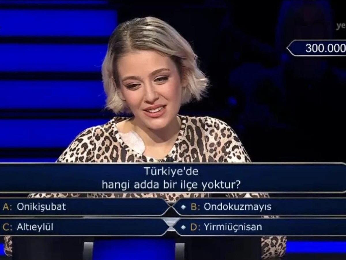 Onikişubat, Milyonluk Soruda T&uuml;rkiye G&uuml;ndemine Taşındı