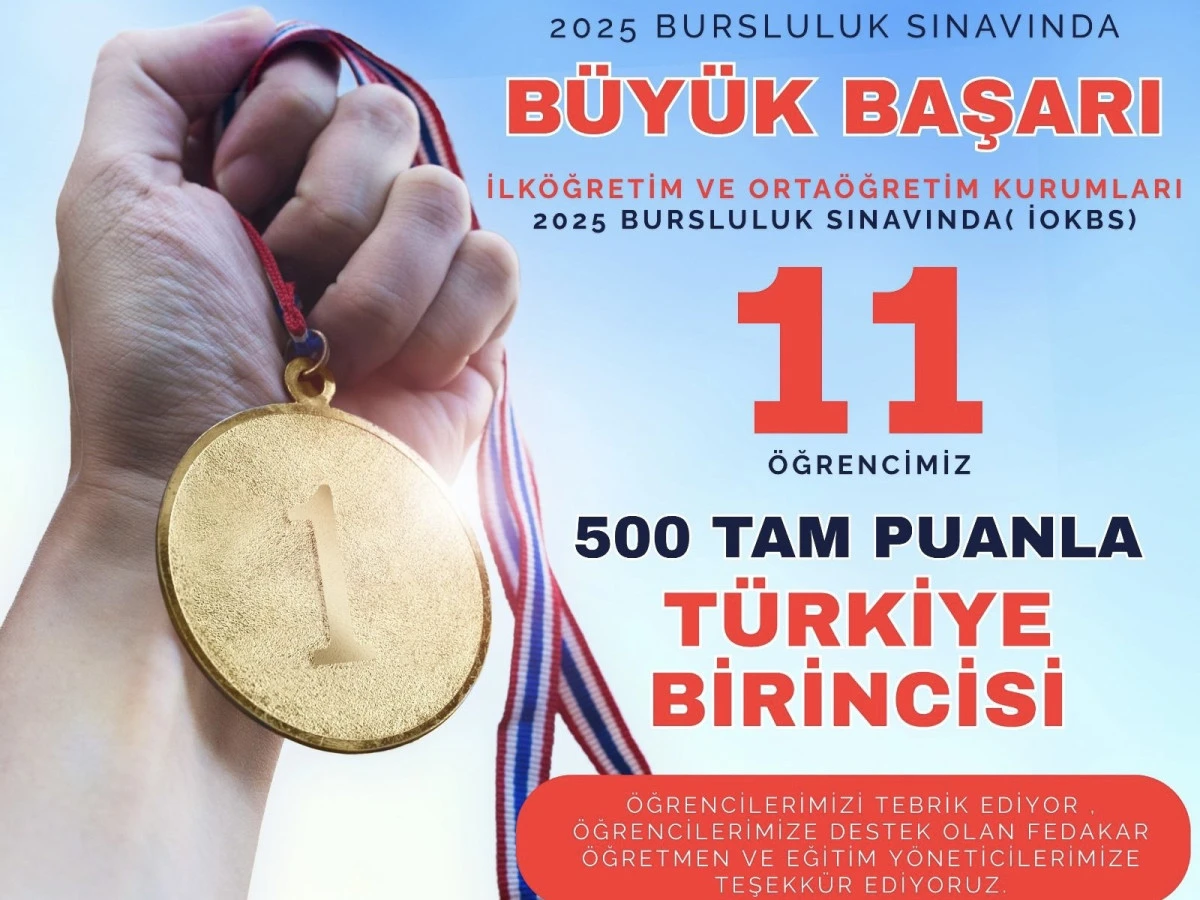 Onikişubat’ta Bursluluk Gururu: 11 Öğrenci 500 Tam Puanla Zirvede!