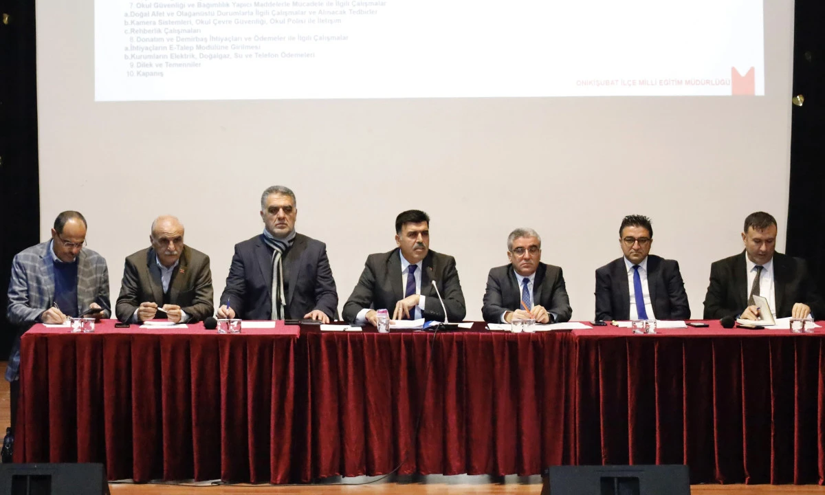 Onikişubat&rsquo;ta Eğitim Y&ouml;neticileri 2. D&ouml;nem Yol Haritasını Belirledi