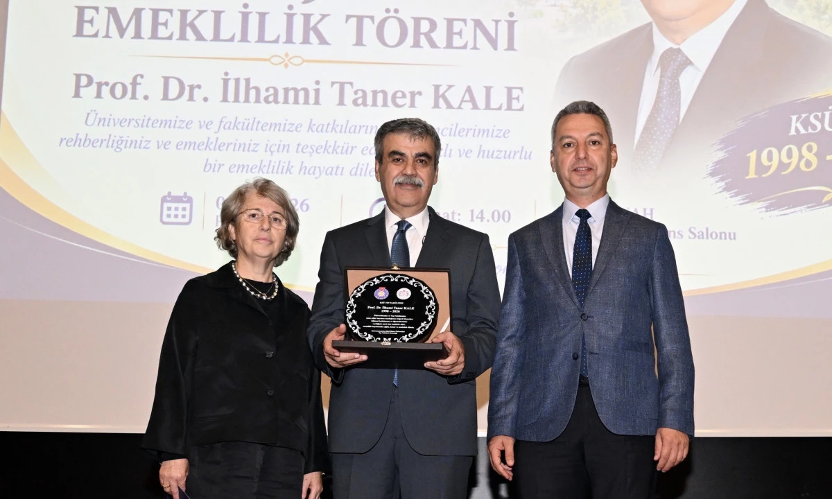Prof. Dr. İlhami Taner Kale i&ccedil;in Emeklilik T&ouml;reni