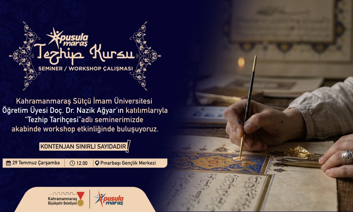 Pusula Maraş&rsquo;tan Gen&ccedil;lere Geleneksel Sanat At&ouml;lyesi
