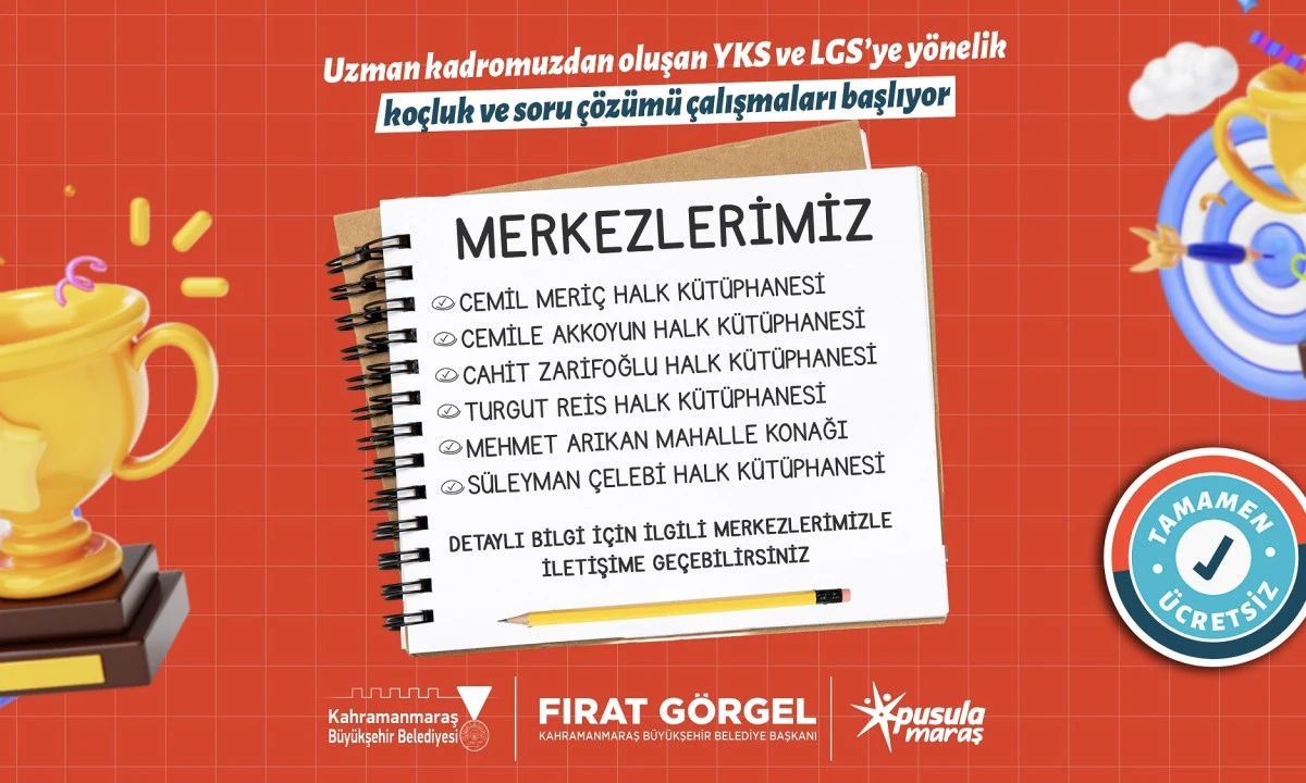 Pusula Maraş’tan Lise ve Üniversite Adaylarına Profesyonel Destek