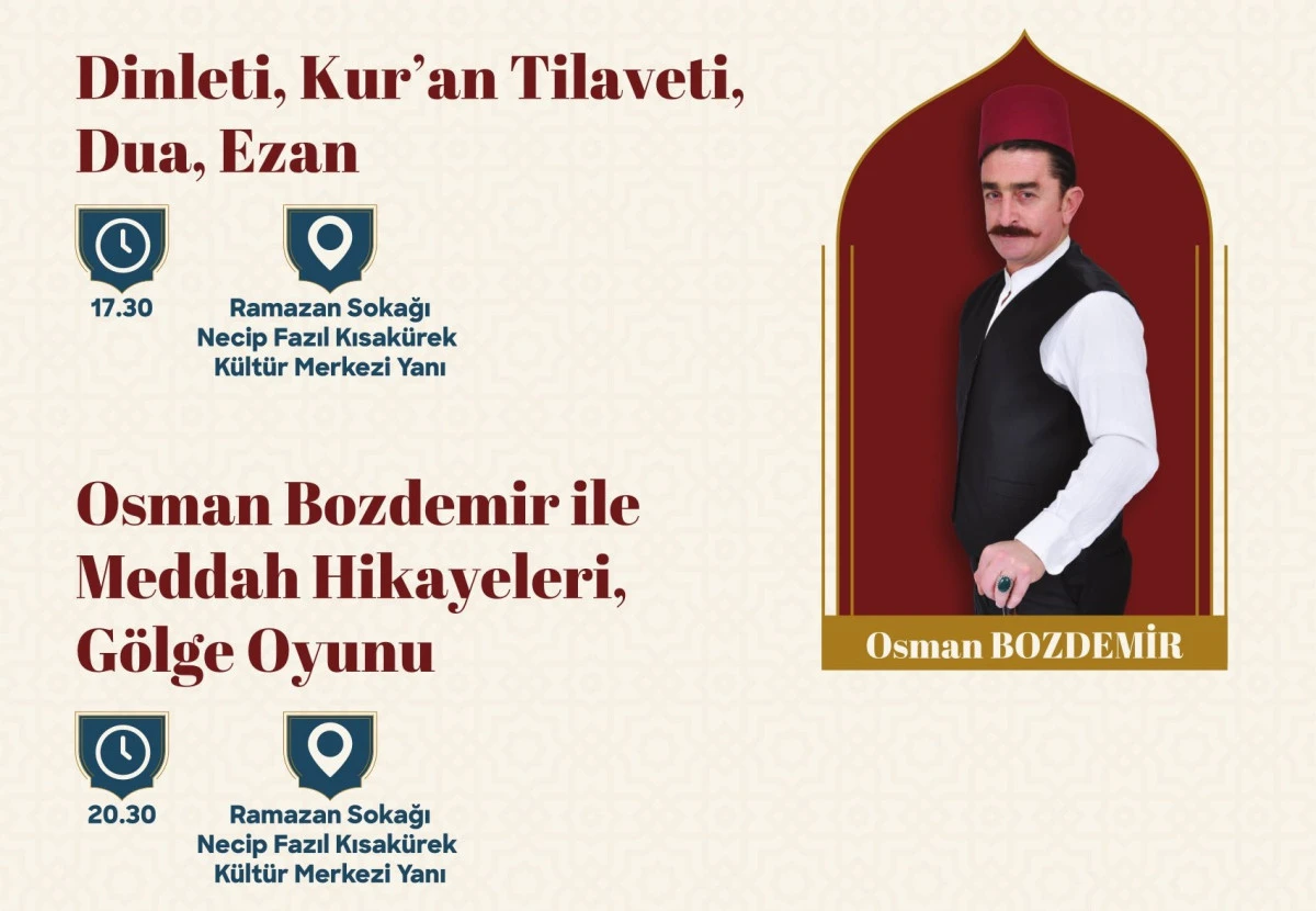 Ramazan Sokağı&rsquo;nda geleneksel eğlence ve maneviyat bir arada