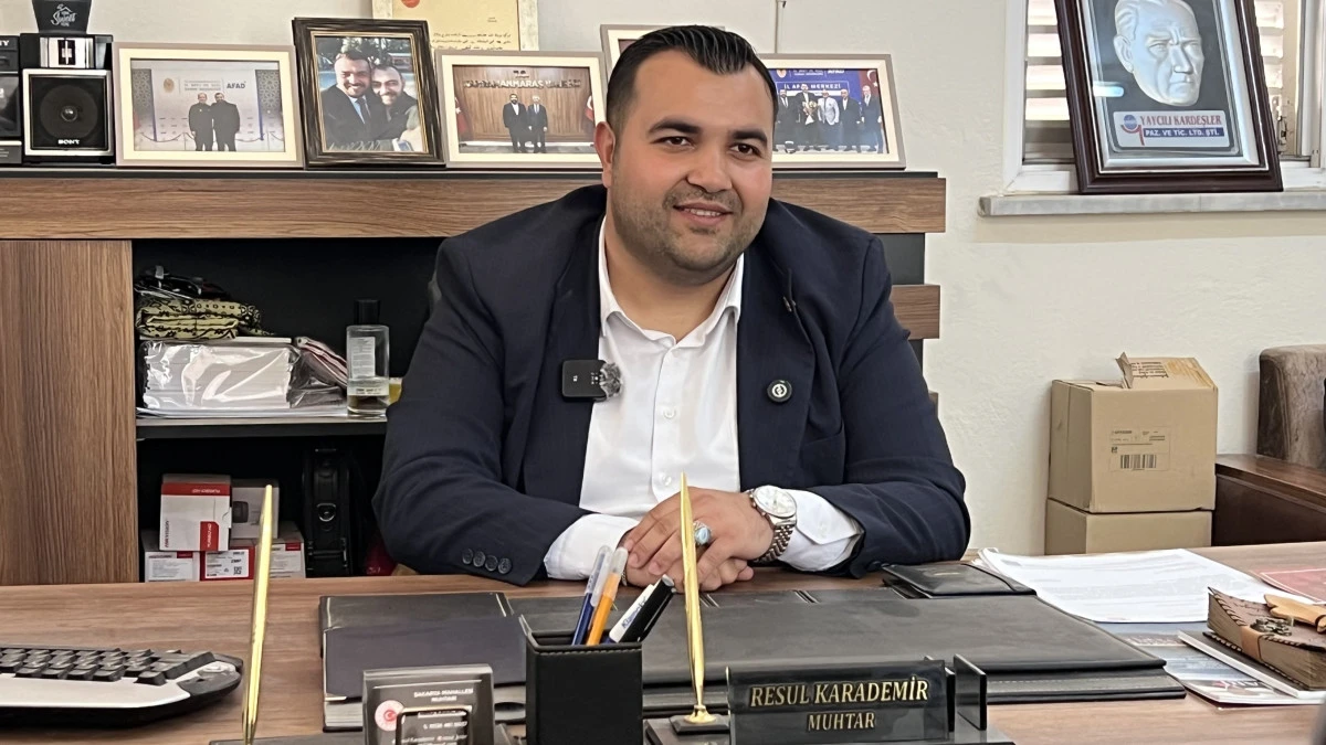 Sakarya Mahallesi&rsquo;nde gen&ccedil; muhtardan hizmet seferberliği