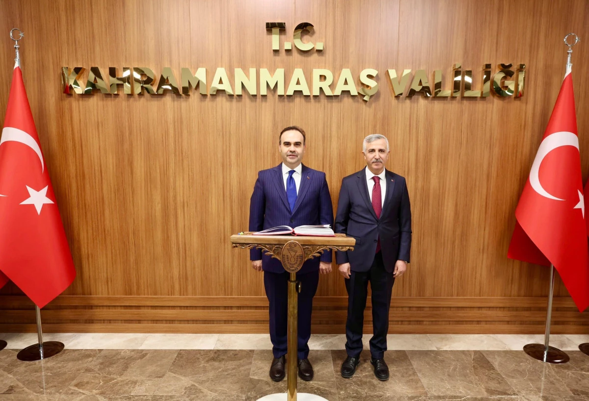 Sanayi ve Teknoloji Bakanı Mehmet Fatih Kacır Kahramanmaraş Valiliğini Ziyaret Etti