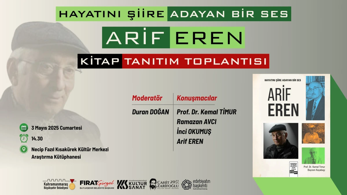 Şehir Kitaplığına Anlamlı Bir Eser Daha: Arif Eren’in Şiirle Dolu Hayatı
