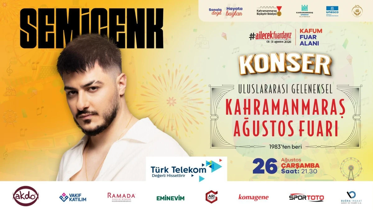 Semicenk, &Ccedil;arşamba G&uuml;n&uuml; Ağustos Fuarı&rsquo;nda Sahne Alacak