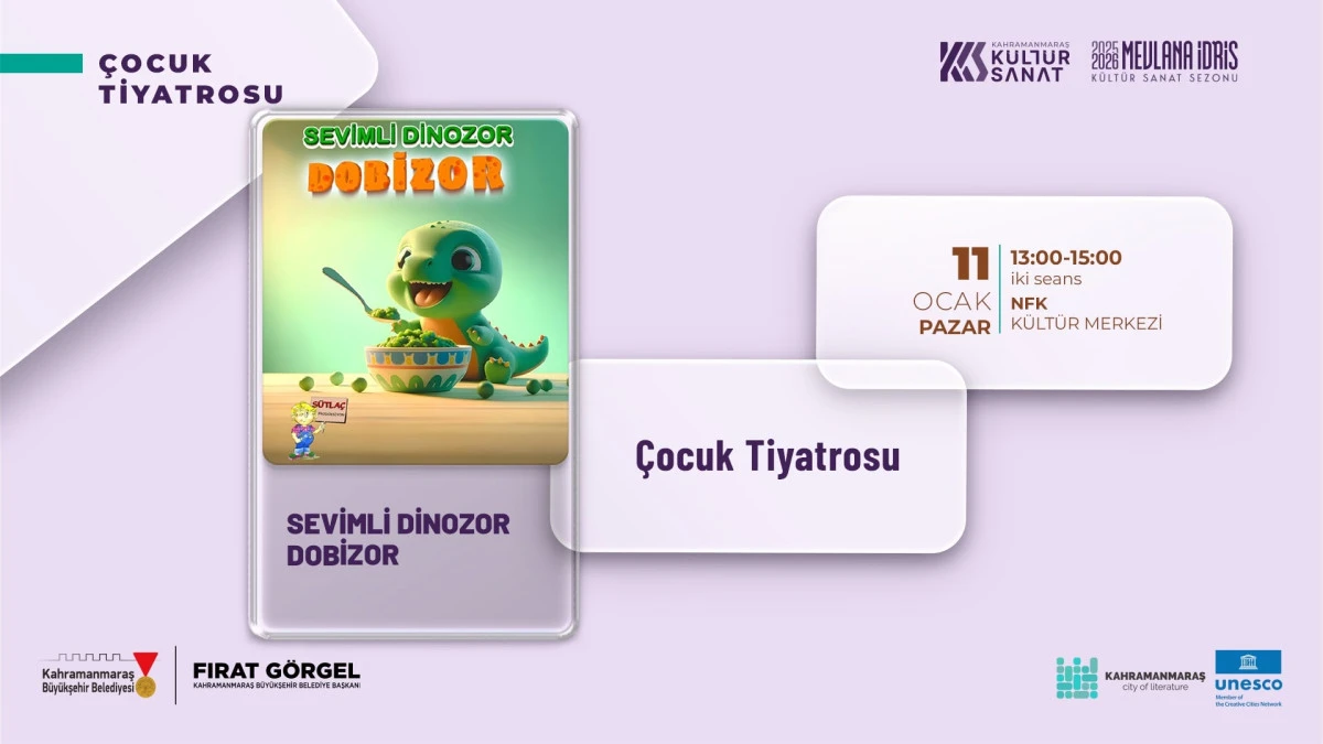 &lsquo;Sevimli Dinozor Dobizor&rsquo; minikleri eğlendirmeye geliyor