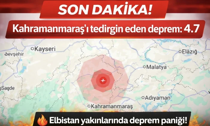 SON DAKİKA | Kahramanmaraş&rsquo;ta tedirgin eden deprem 4.7