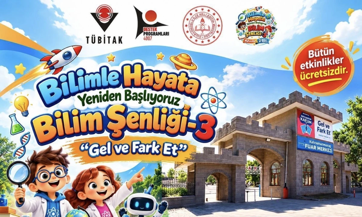 S&Uuml;RBİLFEST ile Bilimin R&uuml;zg&acirc;rı Kahramanmaraş&rsquo;ta Esecek