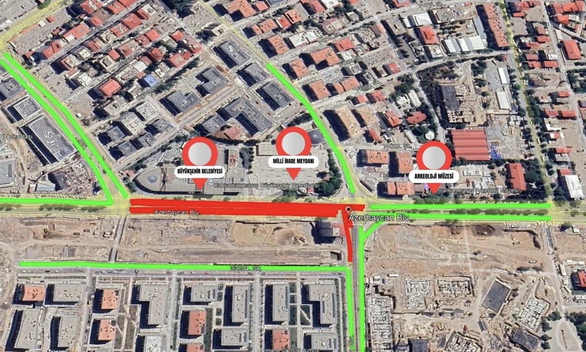 S&uuml;r&uuml;c&uuml;lerin Dikkatine; Azerbaycan Bulvarı&rsquo;nda Ge&ccedil;ici Trafik D&uuml;zenlemesi!
