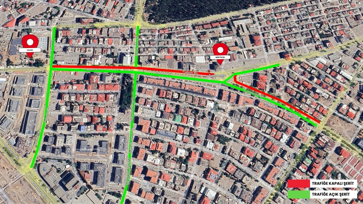 Trabzon Bulvarı&rsquo;nda Ge&ccedil;ici Trafik D&uuml;zenlemesine Gidilecek!