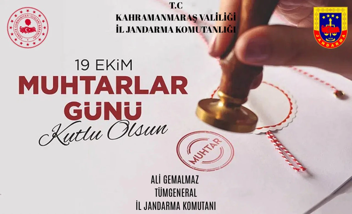Tümgeneral Ali Gemalmaz’dan Muhtarlar Günü Mesajı: Devletimizin Gören Gözü, Duyan Kulağısınız