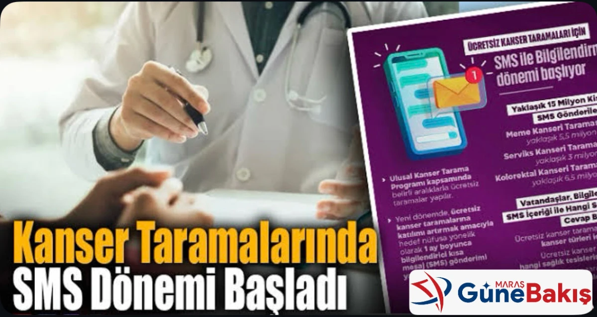 Ücretsiz Kanser Taramaları İçin SMS ile Bilgilendirme Dönemi Başlıyor