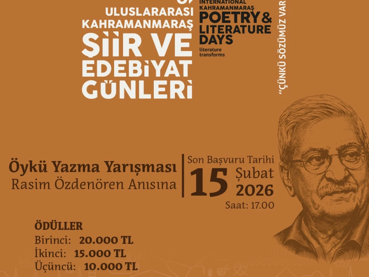 UNESCO&rsquo;nun Edebiyat Şehrinde Şiir ve &Ouml;yk&uuml; Zamanı; Yarışmaya Başvurular Başladı!