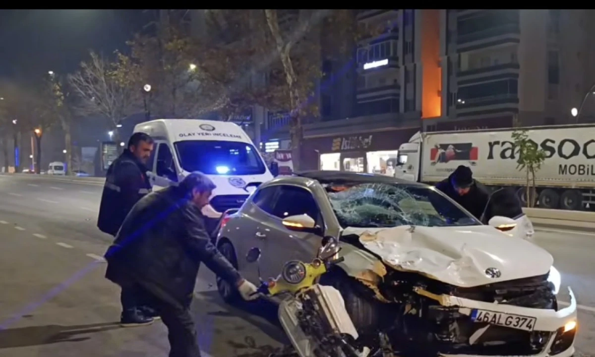 Yarış İddiası Facia Getirdi: Onikişubat&rsquo;ta Motosiklet Kazası: 1 &Ouml;l&uuml; 1 Ağır Yaralı